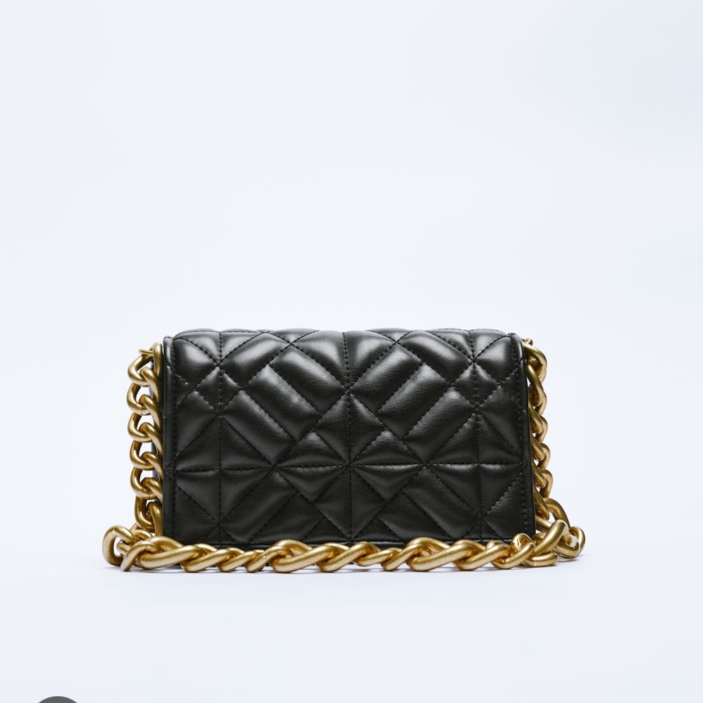 Zara quilted chain bag